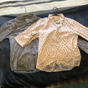 Two Express Dress Shirts for sale